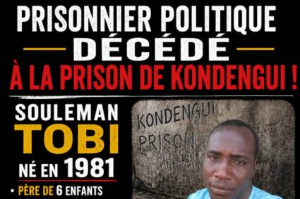 Cameroun : La mort en détention de Souleymane Tobi, symbole de l’implosion d’un régime qui n’a plus que la violence pour argument